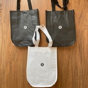 (3) Lululemon reusable bags
